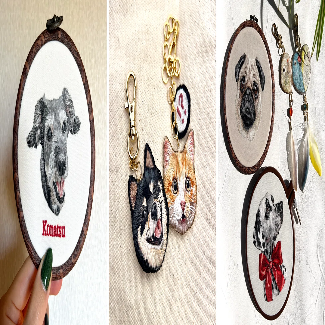 ペットリアル刺繍のノウハウを発信します｜Jaraᛃ/動物刺繍作家