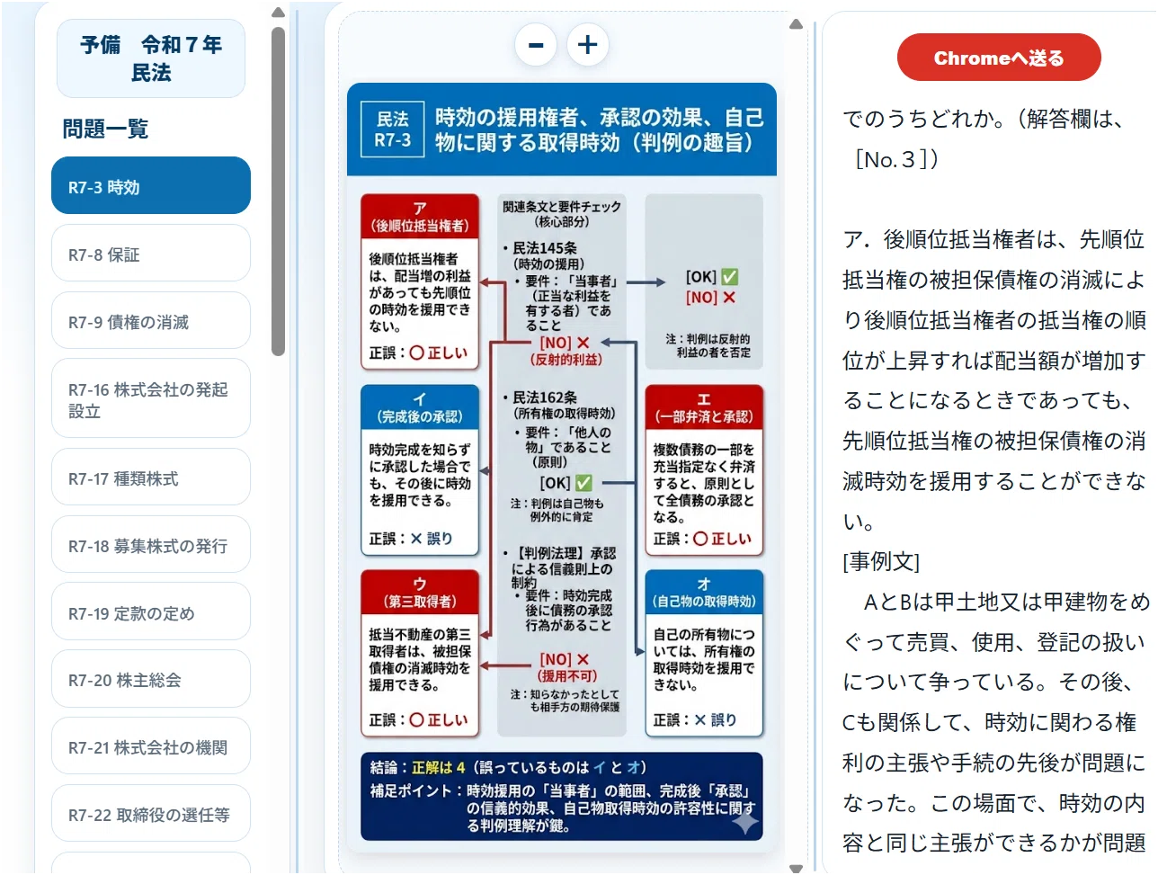 【未使用】論文答練&短答まとめテスト 短答式、令和7年の全問を図解＋問題文 ＋画像のWeb検索 【司法試験