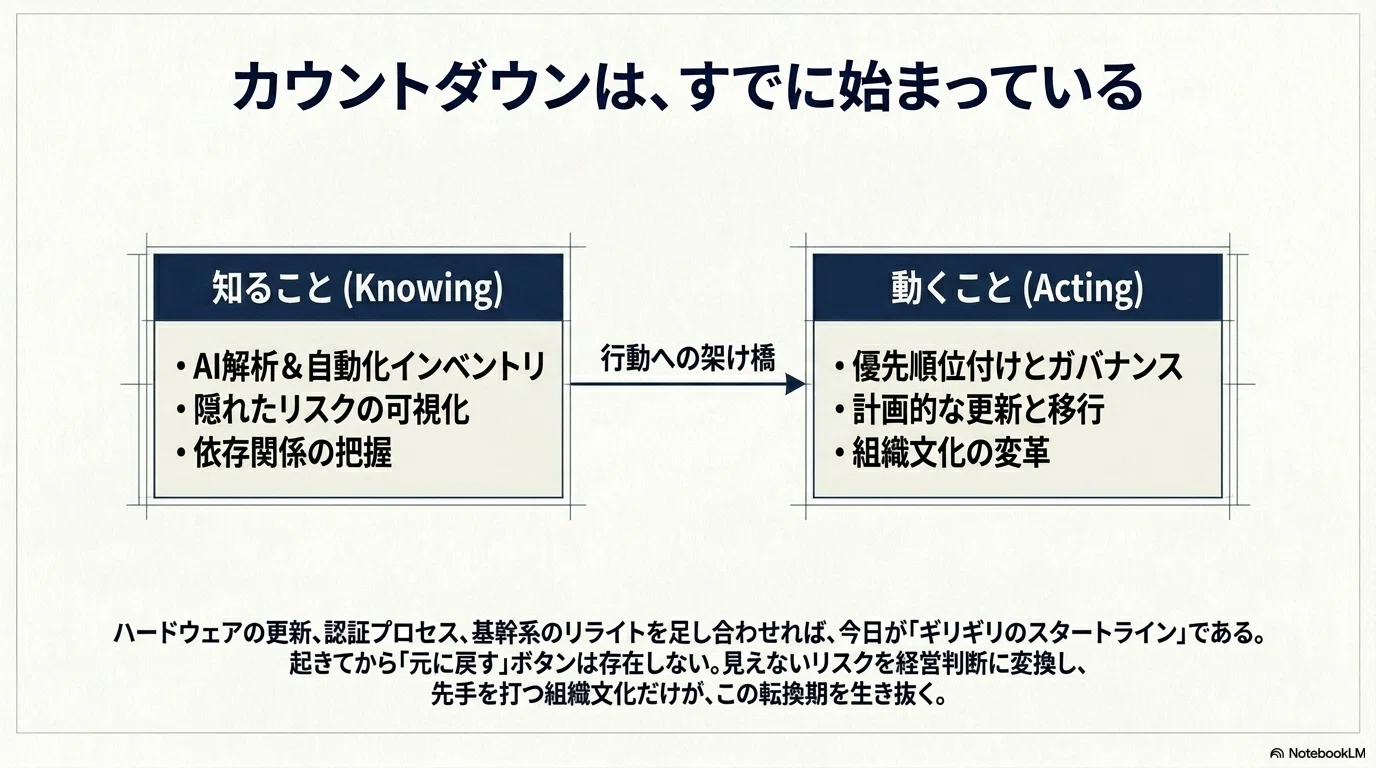 レガシーシステムという名の「見えない負債」——2025年から2042年、7