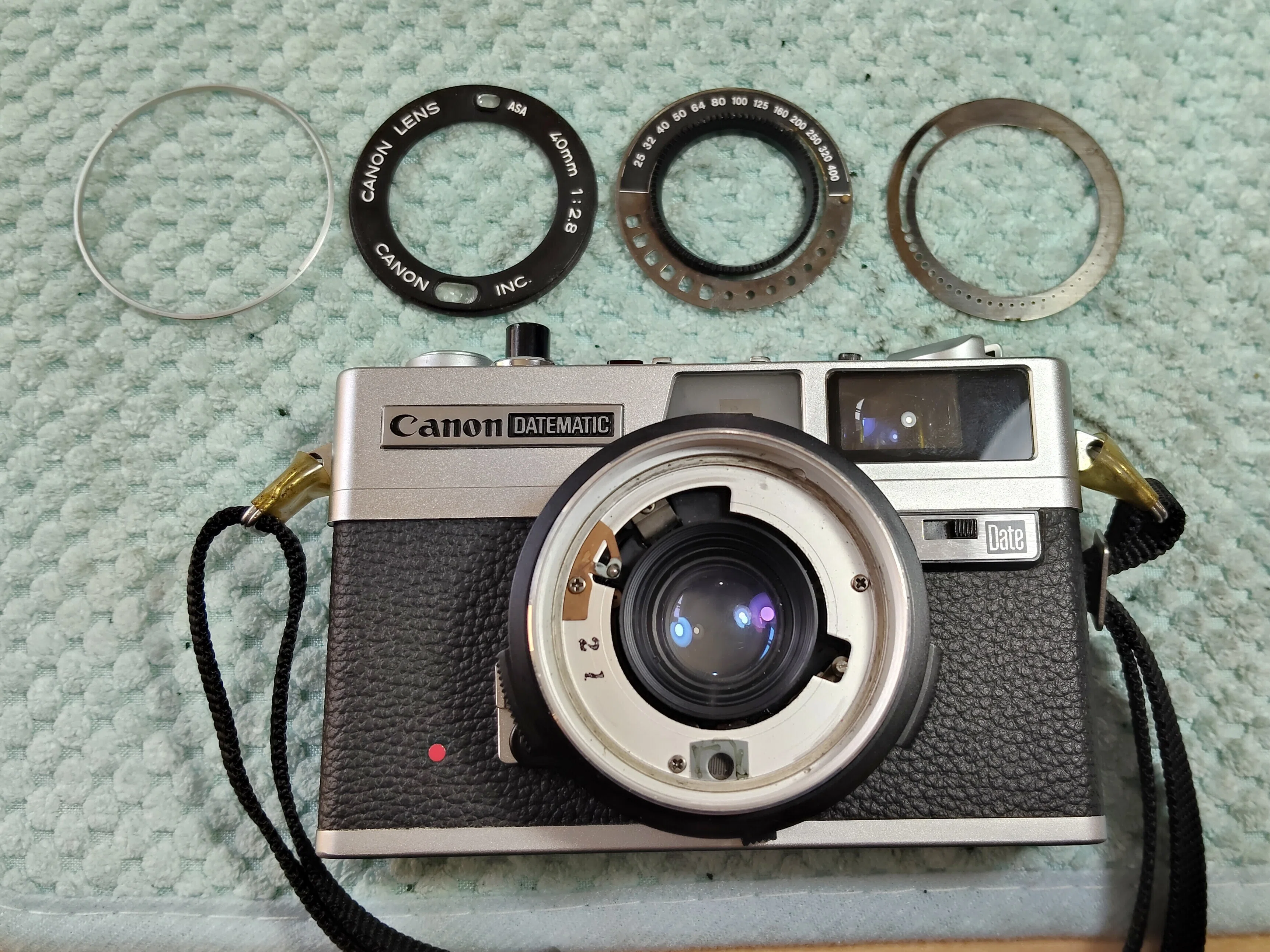 Canon Datematicの分解｜フィルムカメラ修理のアクアカメラ