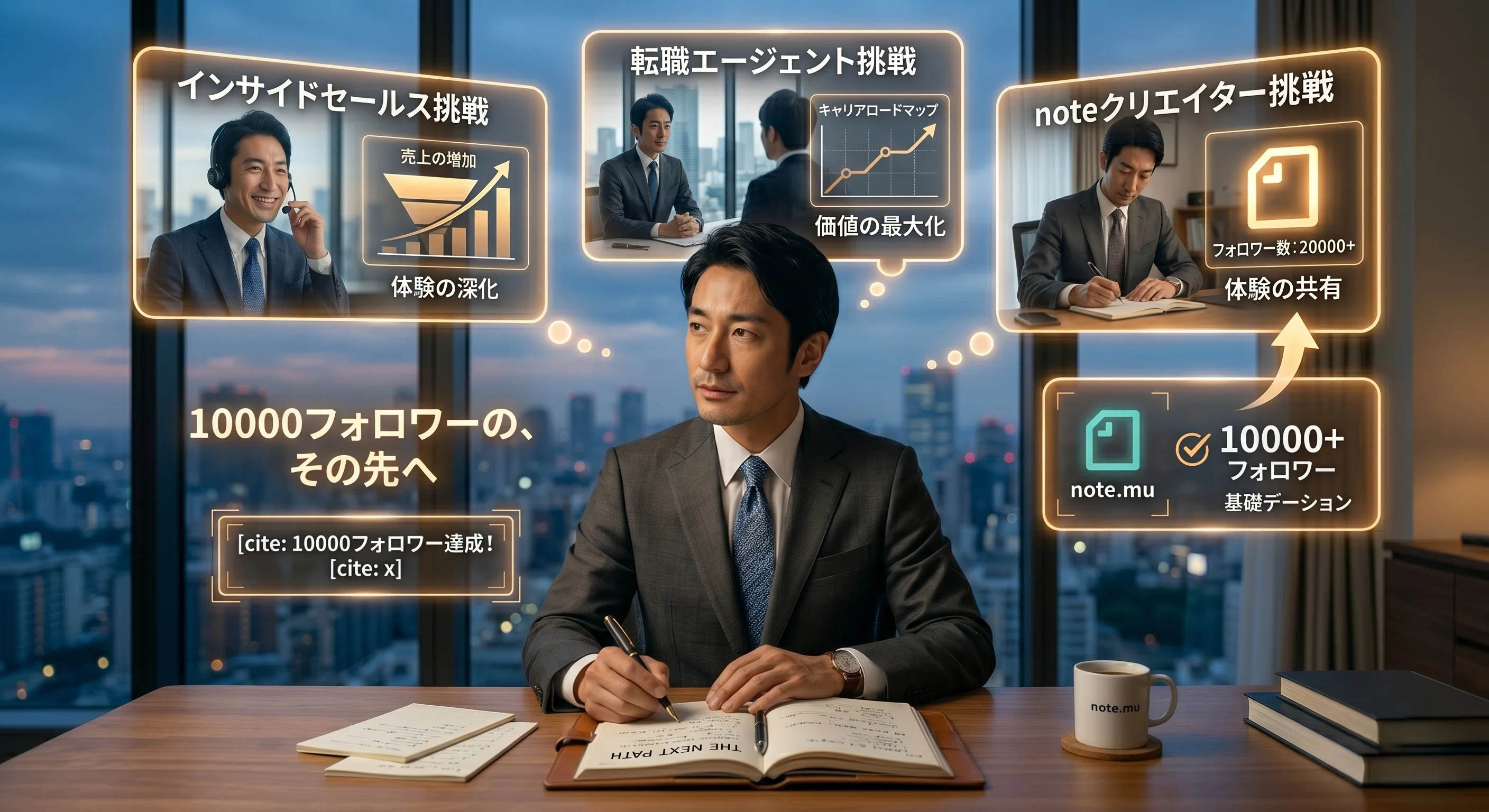 悲願のフォロワー10000人！】キャリアnoteクリエイターとして、感謝の