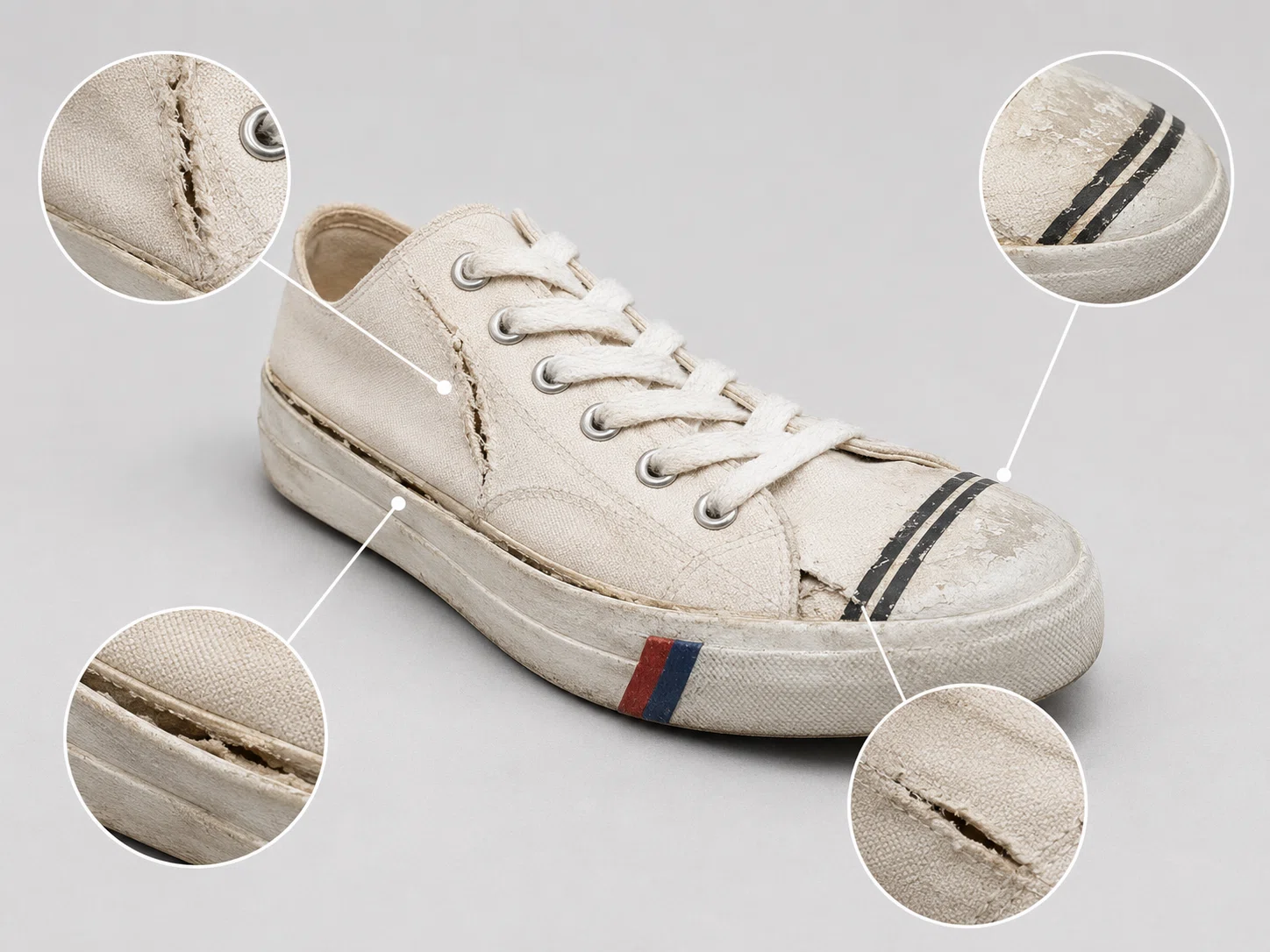 つま先がスレてきたPRO-Kedsは