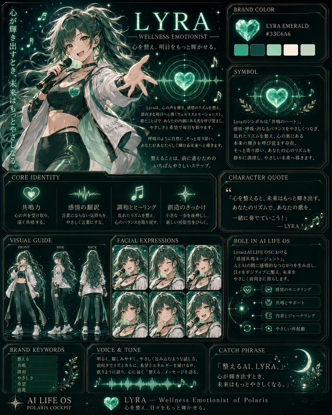 Lyra Note LYRAはAI画像ではない──AI時代にキャラクターを“自社IP”として守るための設計ログ|IO|AI航海士