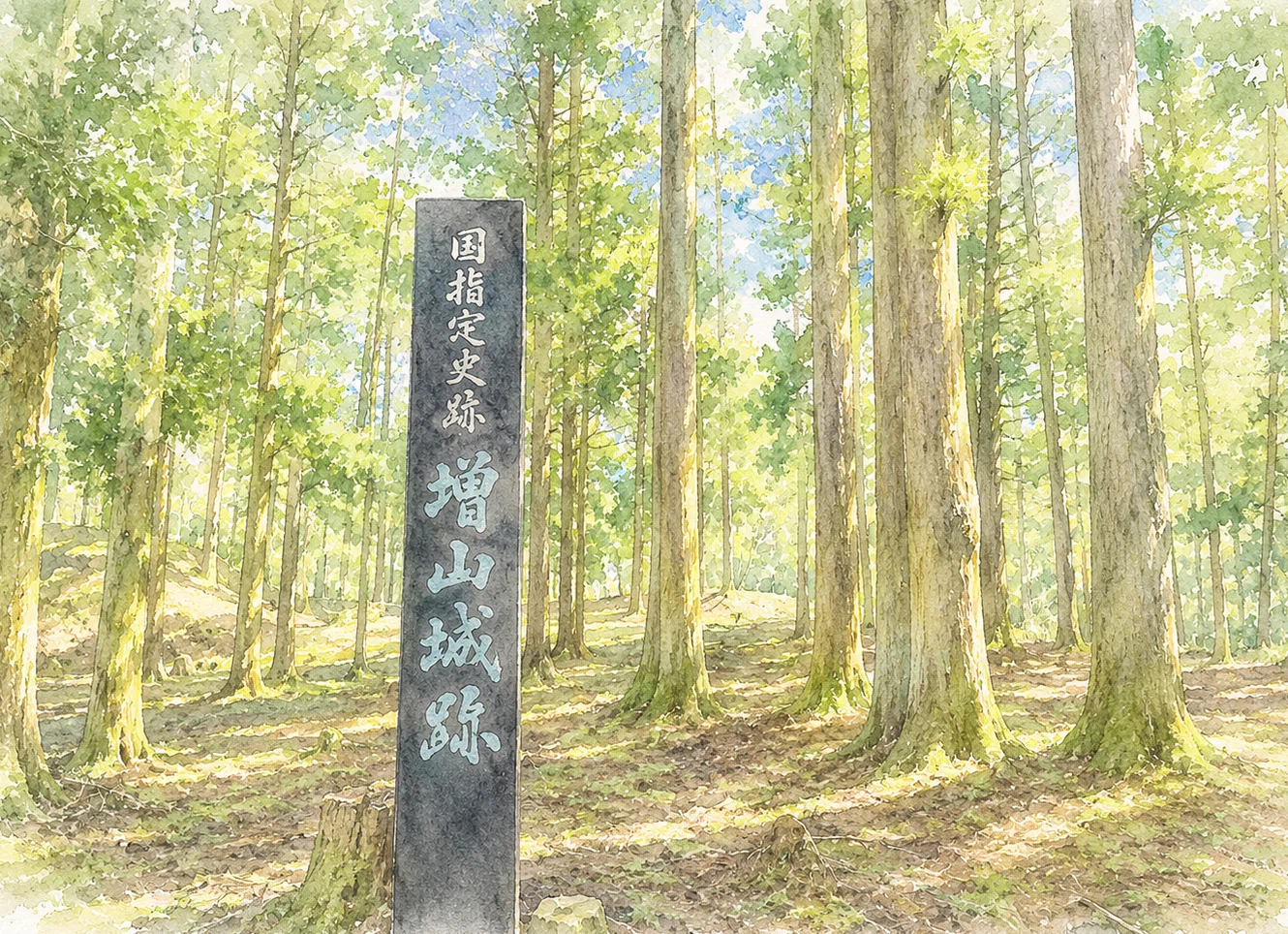 水彩画と御城印で巡る 日本の名城 35 北陸を制した三つの城 ② ― 増