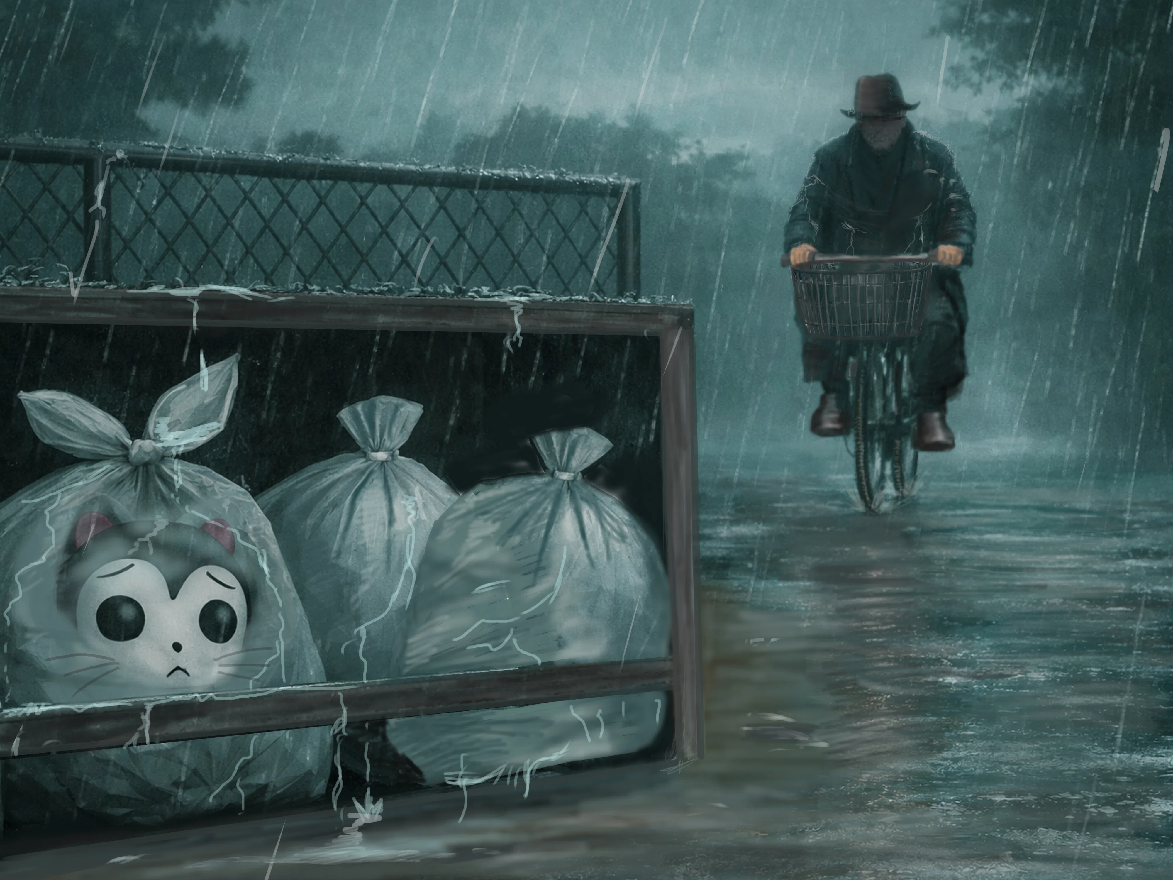 手描きのあたたかさに浸る【大人のための動く絵本】第一話「雨の日の