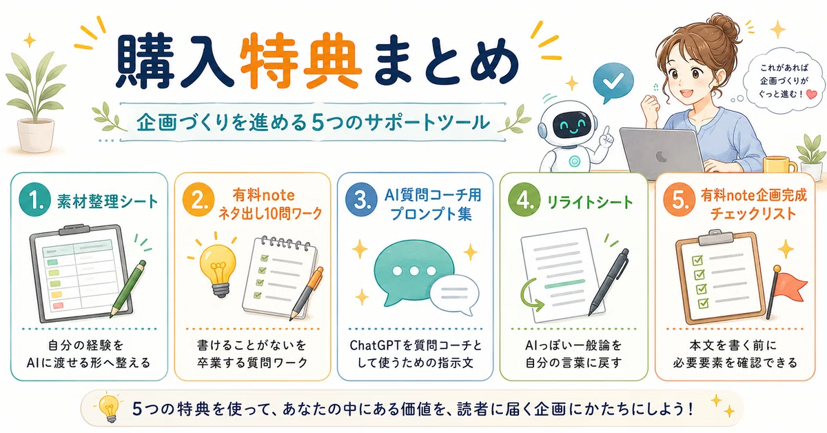 “自分だから書ける”有料noteを作る ChatGPT壁打ち講座|yossy_ai_lab