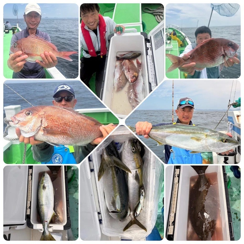 泳がせ】大ブリ6.4kg、6.1＆大型ワラサ5.6kg、5.1kg！さらに大ヒラメ