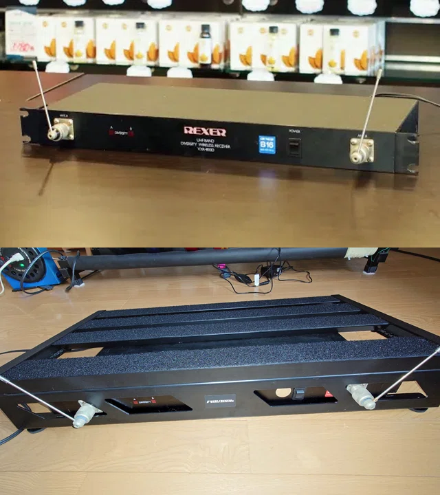 REEXER VXR-800D UHF ワイヤレスシステム 本体 元箱 説明書 REXER VXR