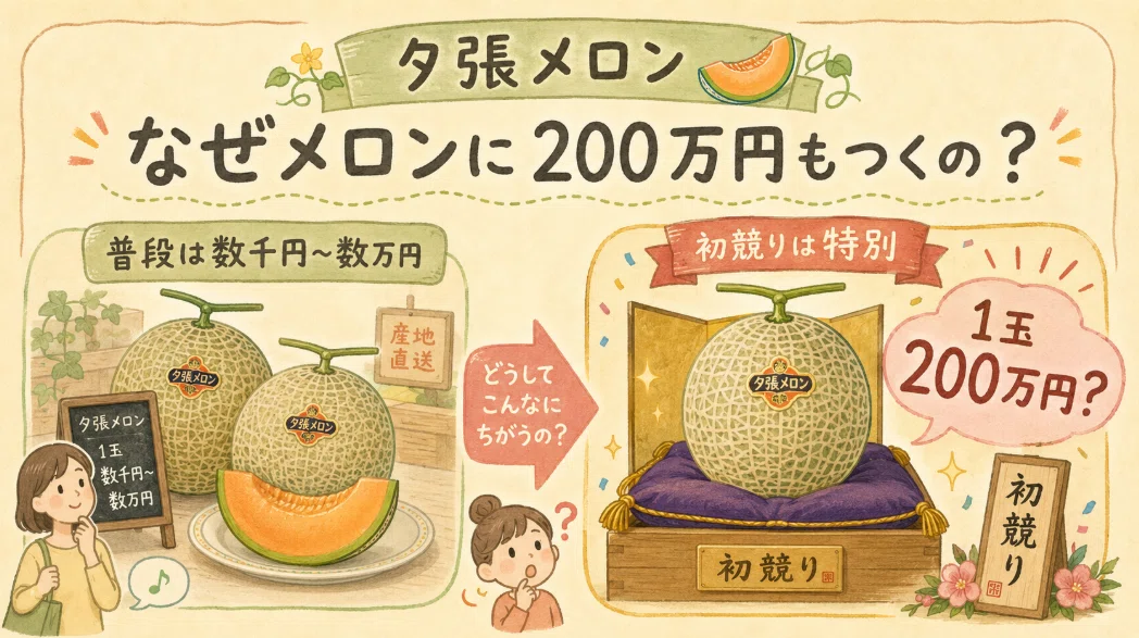 夕張メロン1玉200万円級の謎｜はるな