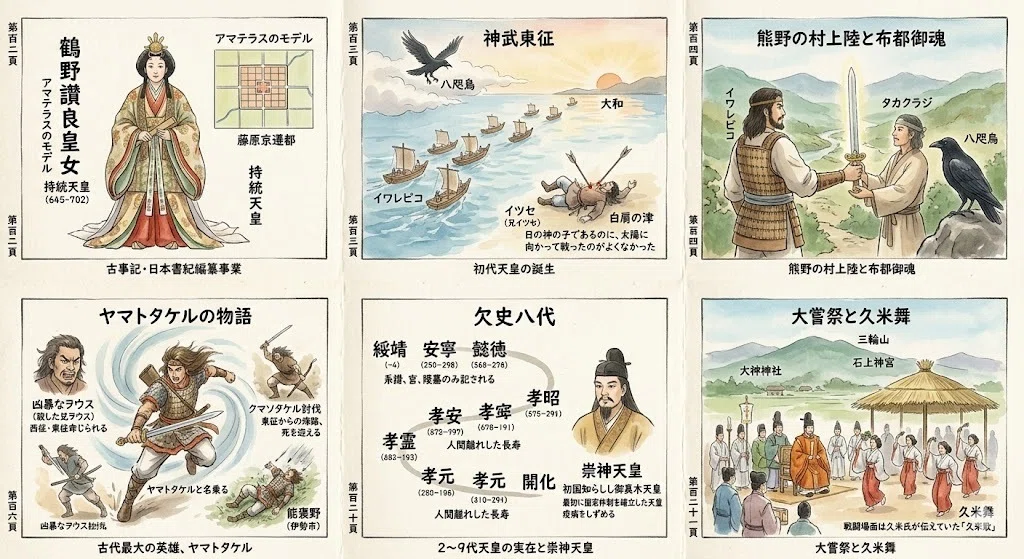 古事記』中巻とは？神武天皇の東征とヤマトタケルの活躍を初心者向けに