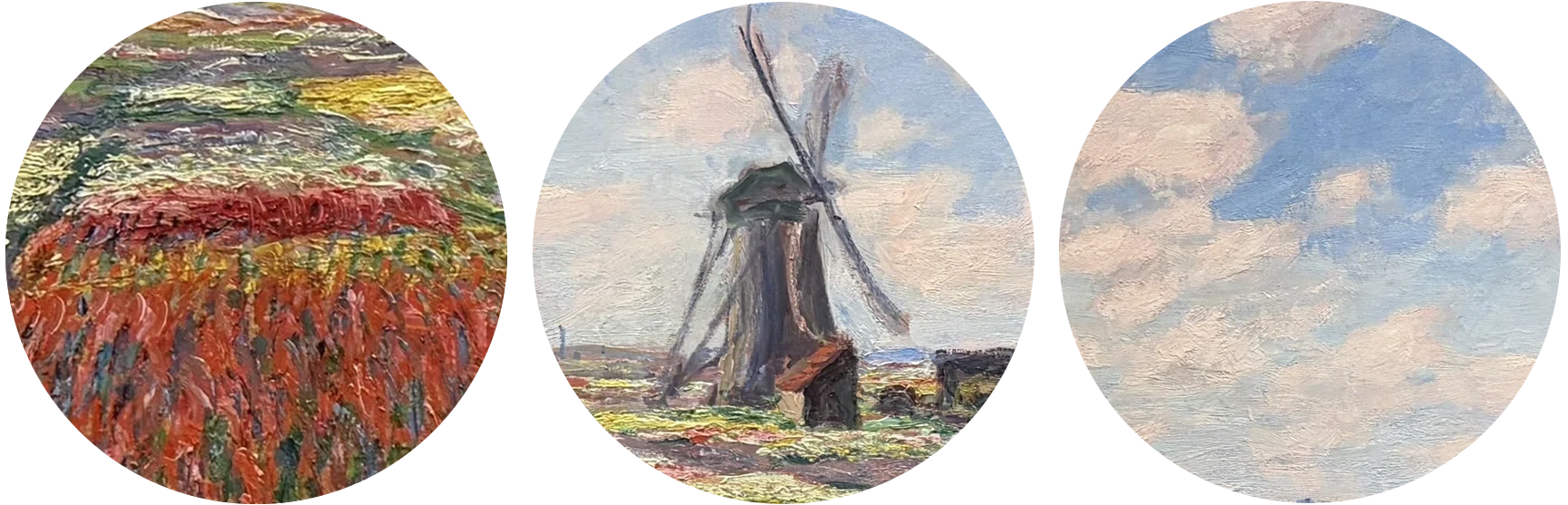 モネ 風景への問いかけ」展出品作㉒ モネ《オランダのチューリップ畑