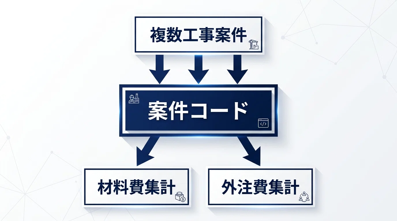建設業の購買管理を工事案件別に整える方法【材料費・外注費の集計を