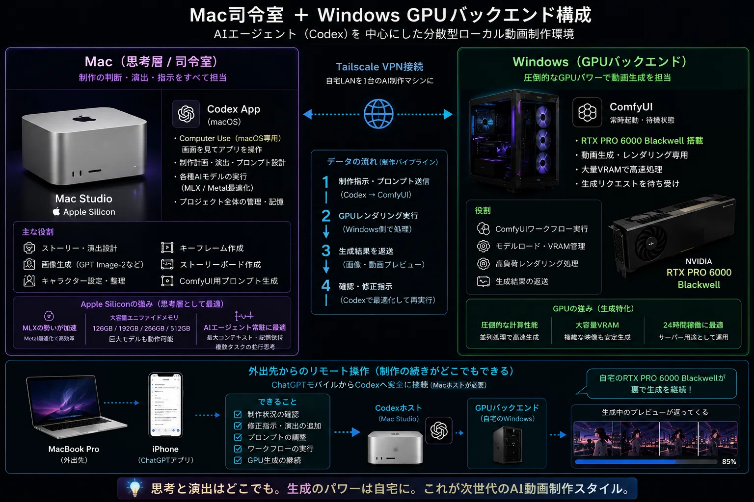 Codex＋ComfyUIでローカル動画生成が未来｜PIYO