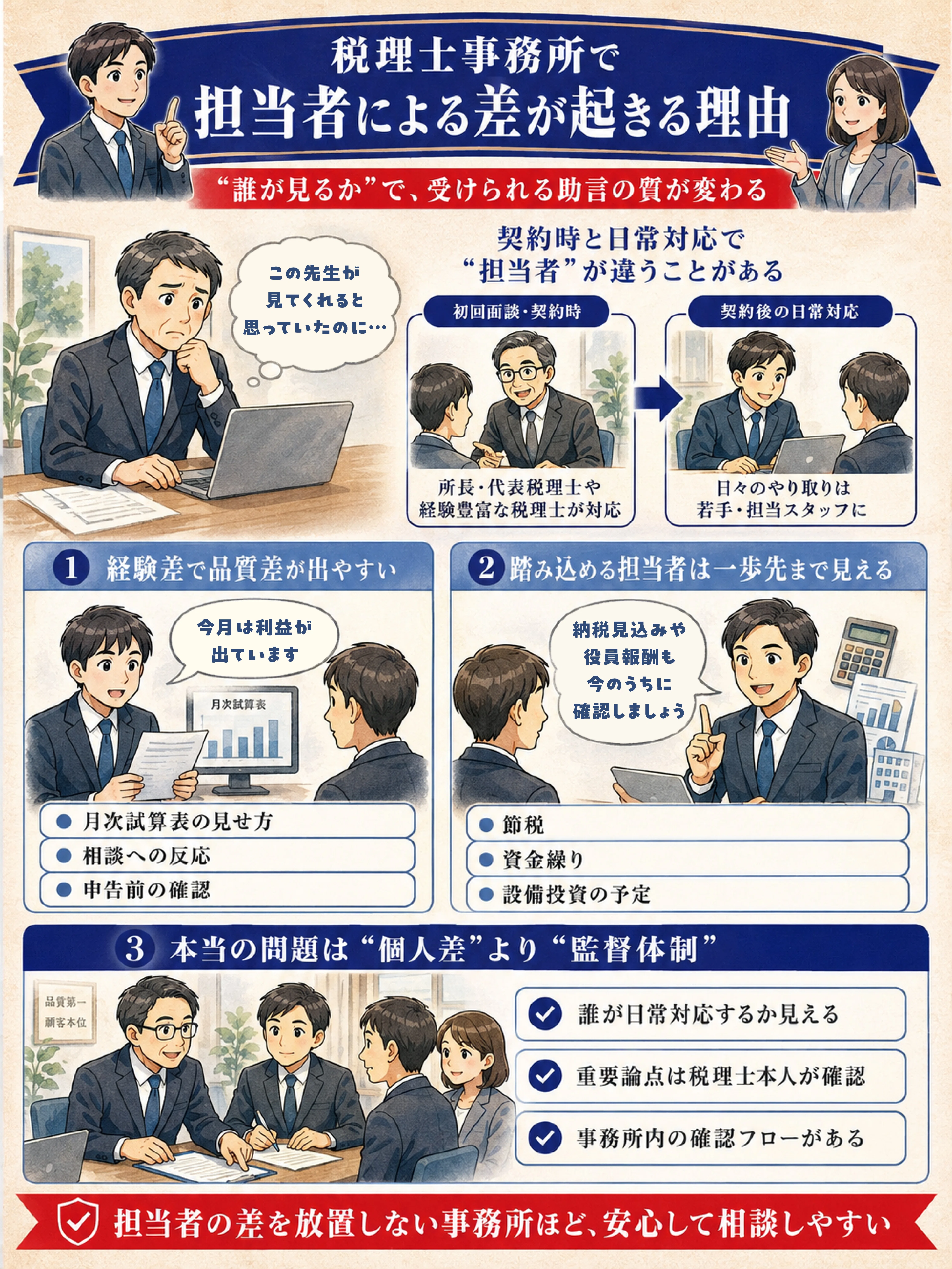 税理士事務所の「担当者ガチャ」問題について、クライアント側が
