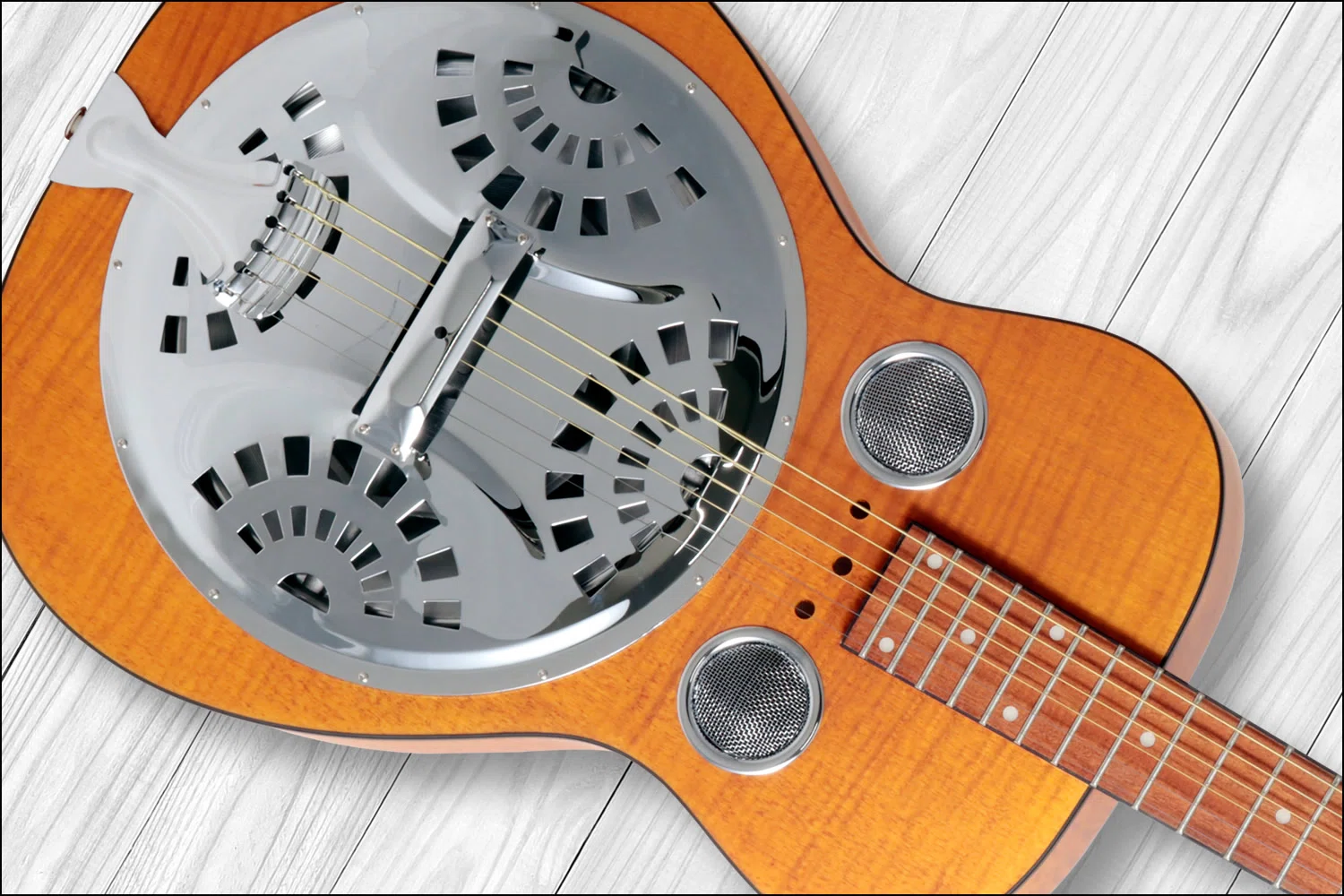 エピフォンによるリゾネーターギター「Dobro Hound Dog Deluxe