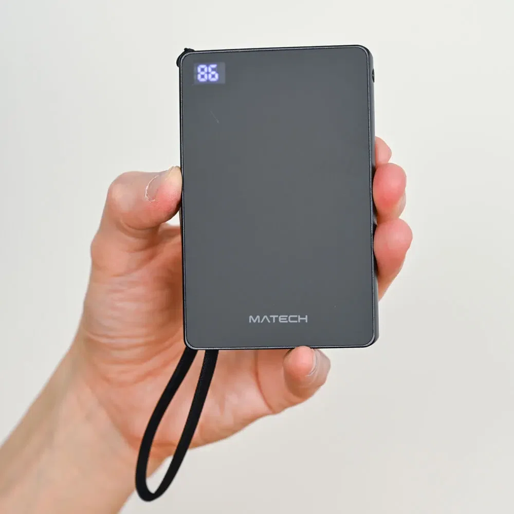 Reviewing the MATECH PowerSlim 10000! The thinnest power bank that