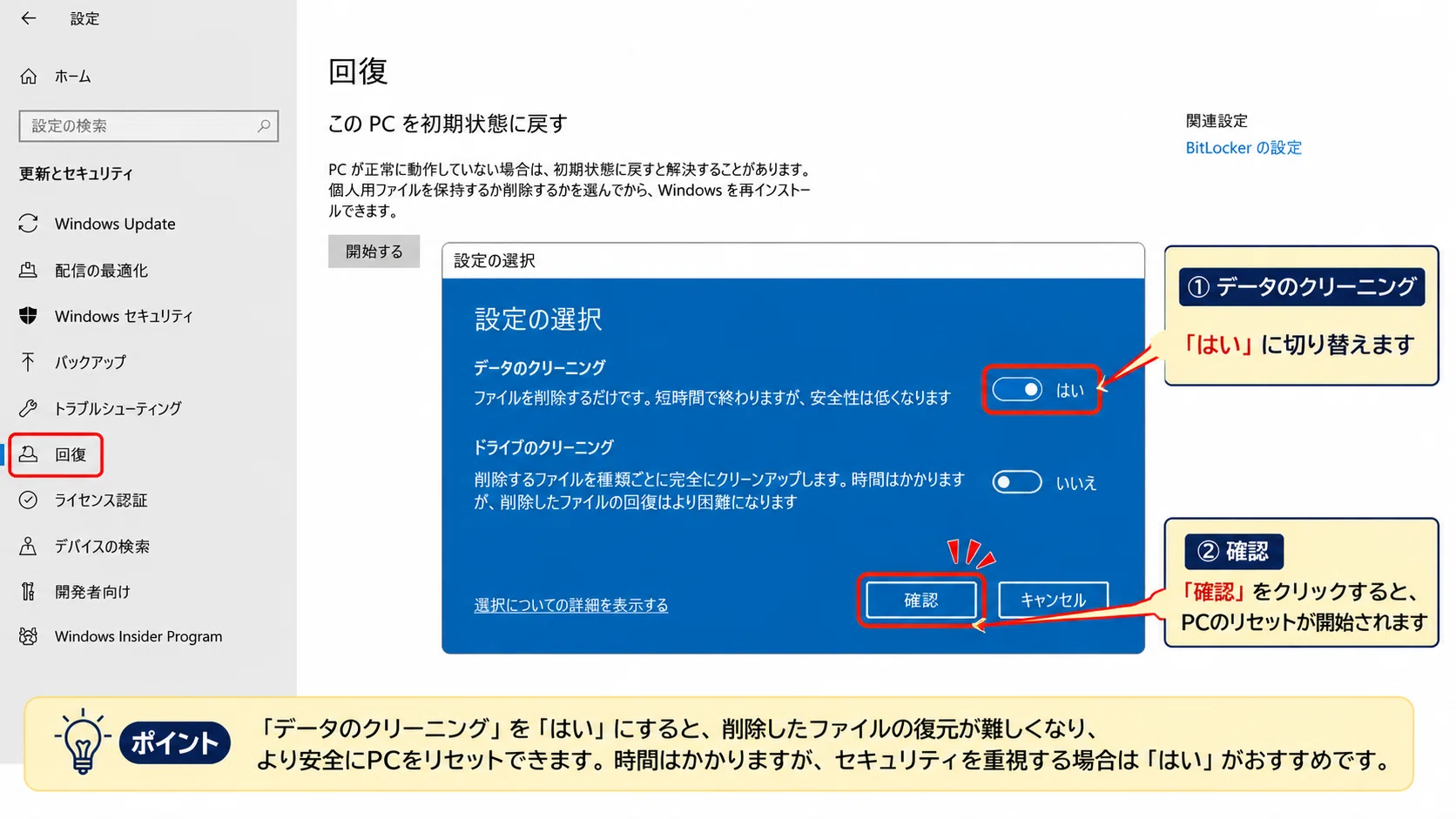 警告】そのファイル削除、実は丸見え？中古PC売却時のデータ完全消去法