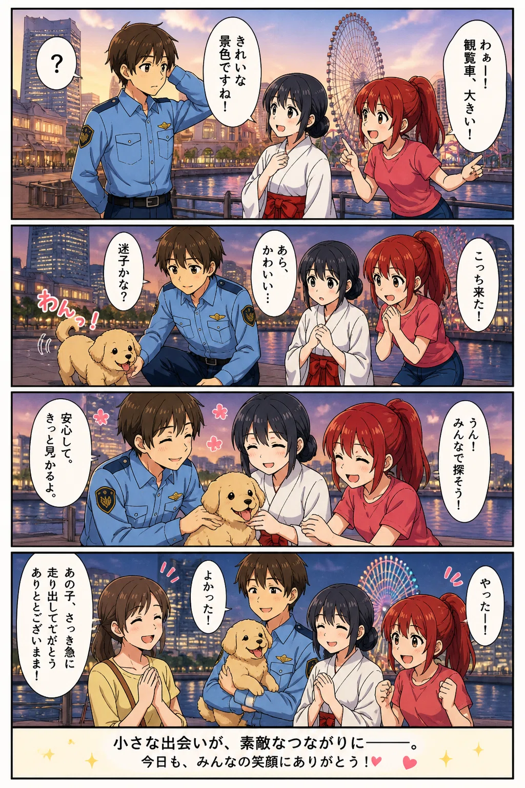 自分で描いたキャラを使ってChatGPTに漫画を描いてもらった