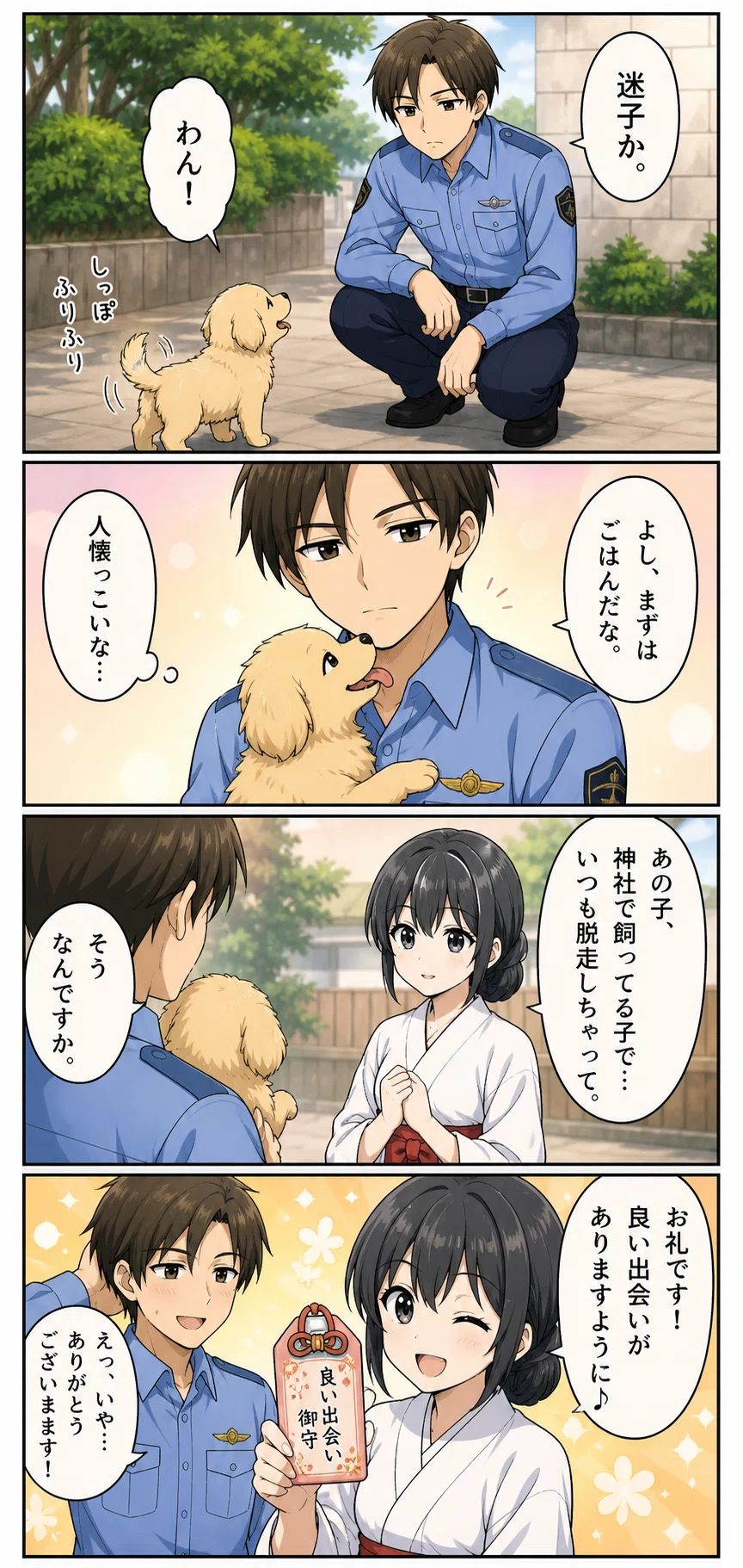 自分で描いたキャラを使ってChatGPTに漫画を描いてもらった