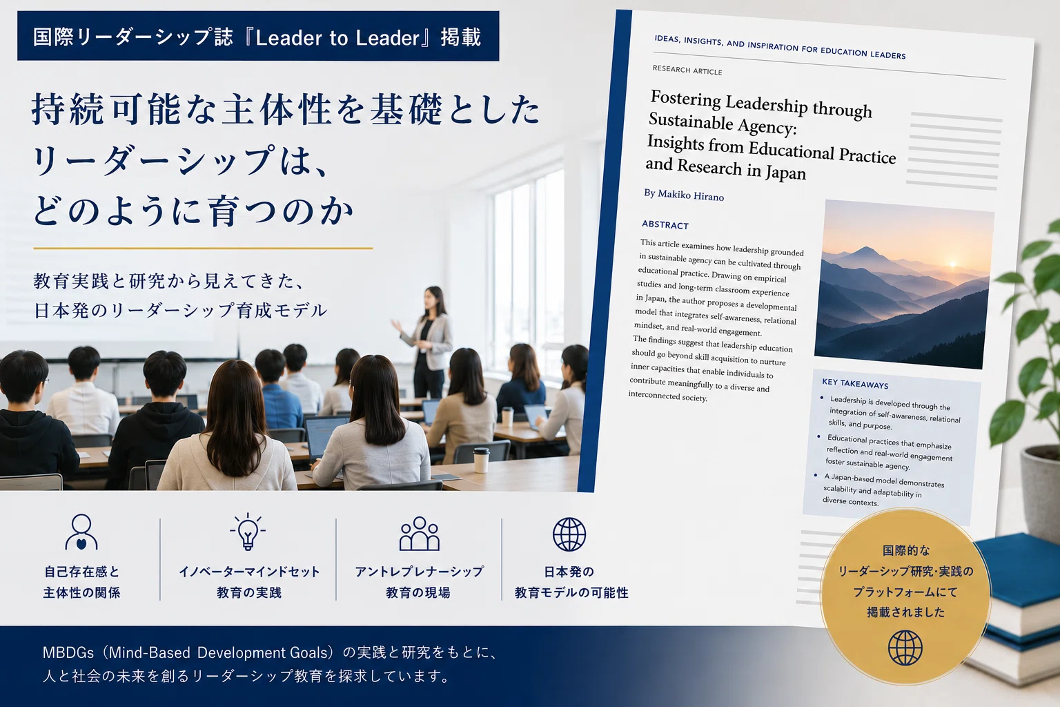 米国Wiley国際リーダーシップ誌に記事掲載｜Leader to Leader掲載の