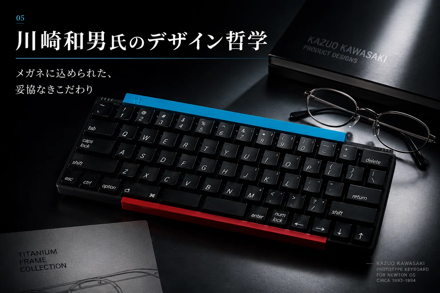 川崎和男 【Design】 🍎幻のアップル製キーボード Kazuo Kawasaki for Newton OS💡｜るきべ