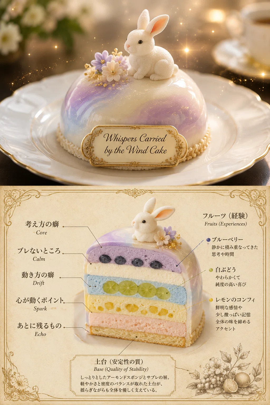 面白いかわからないけどプロンプト配布：あなたの心を重ねたケーキ
