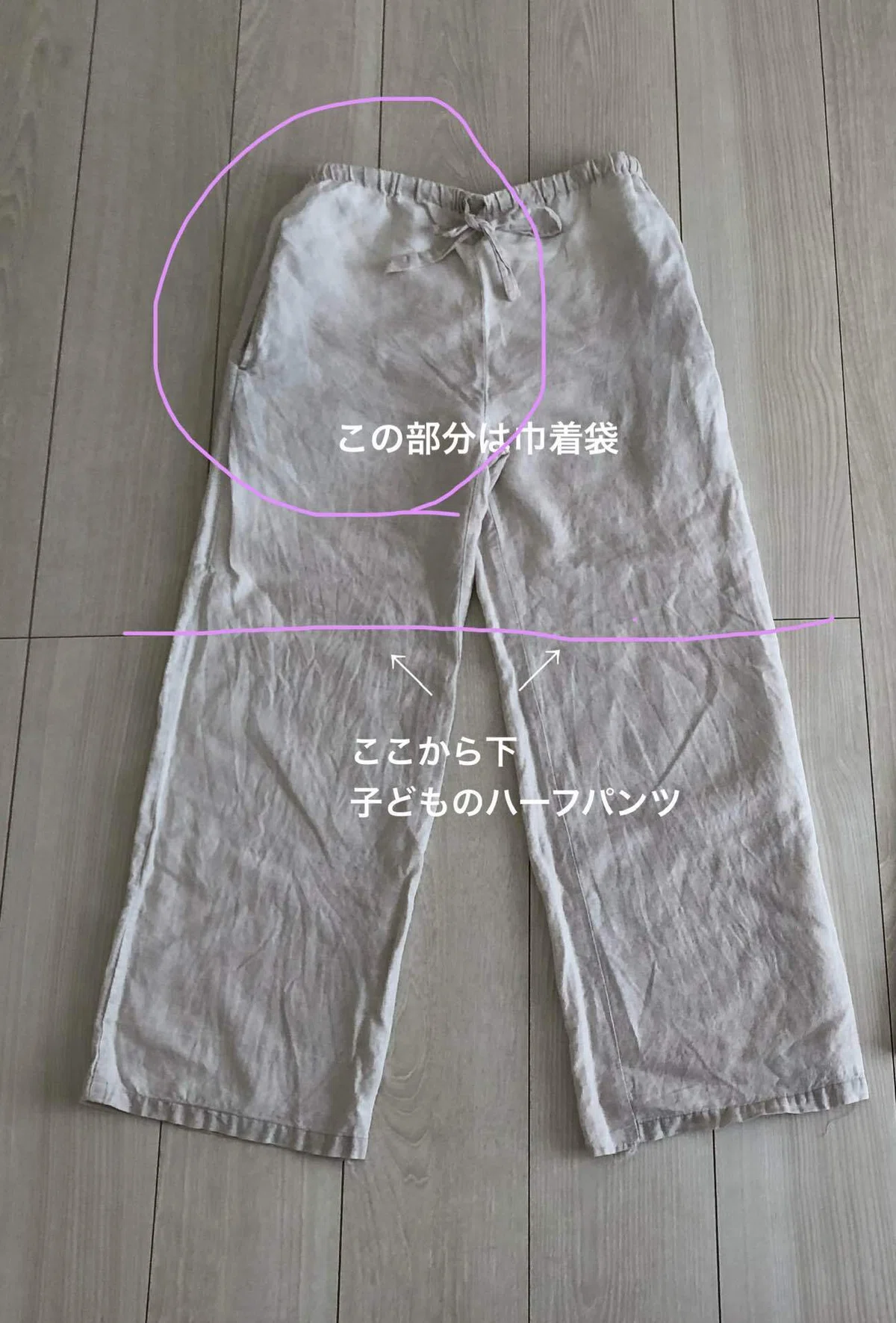[Clothing] Remaking a remake: Making children's shorts and a drawstring ...