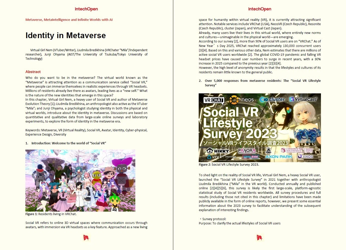 VTuberが国際学術出版！ ねむ・ミラ・大山潤爾、IntechOpenで英語書籍