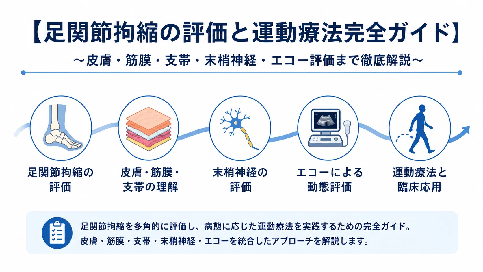 足関節拘縮の評価と運動療法 完全ガイド】〜皮膚・筋膜・支帯・末梢