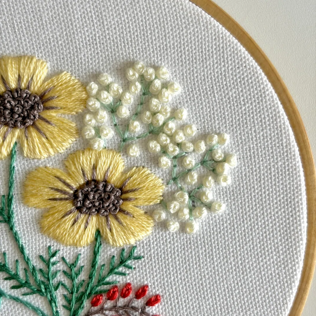 PDF Pattern [Whimsical Mini Bouquet]｜はなこまち/刺繍作家