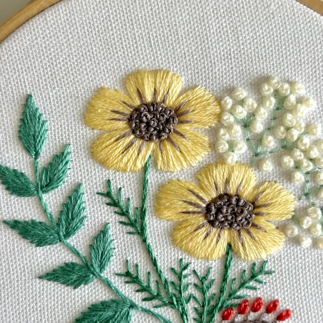 PDF Pattern [Whimsical Mini Bouquet]｜はなこまち/刺繍作家