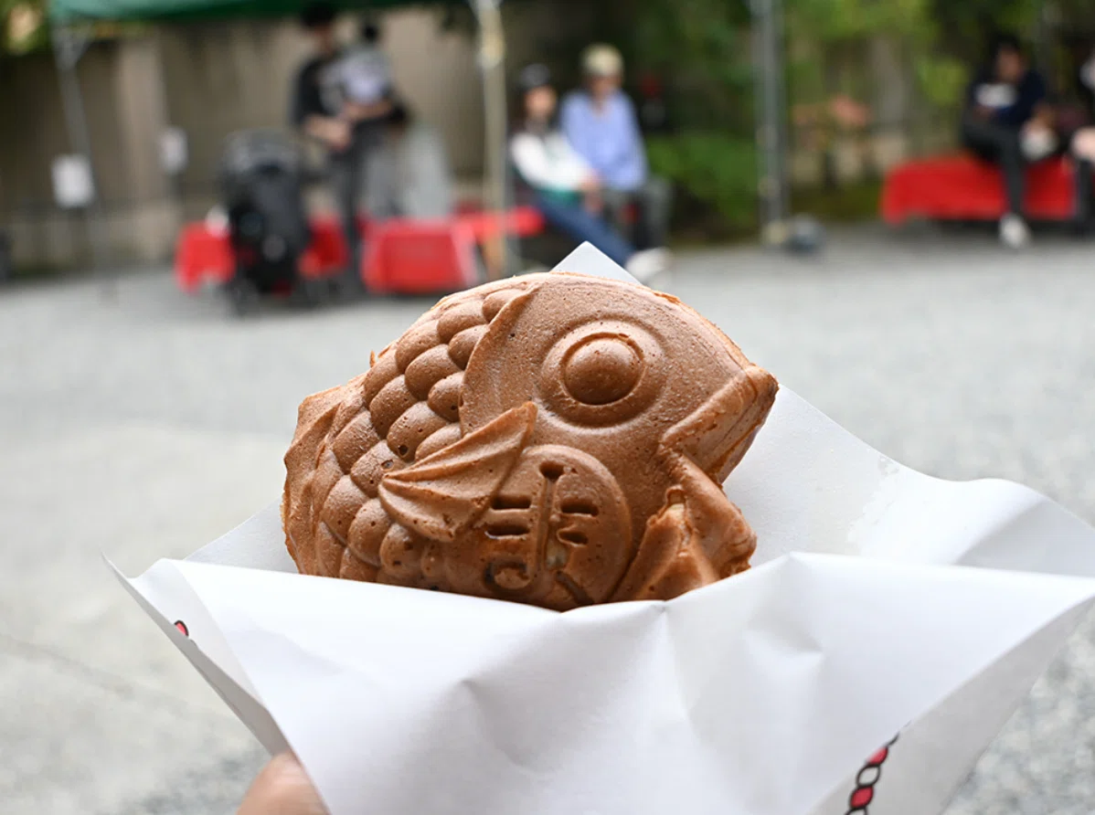 The viral '1-minute shelf life' taiyaki in Arashiyama. I tried the