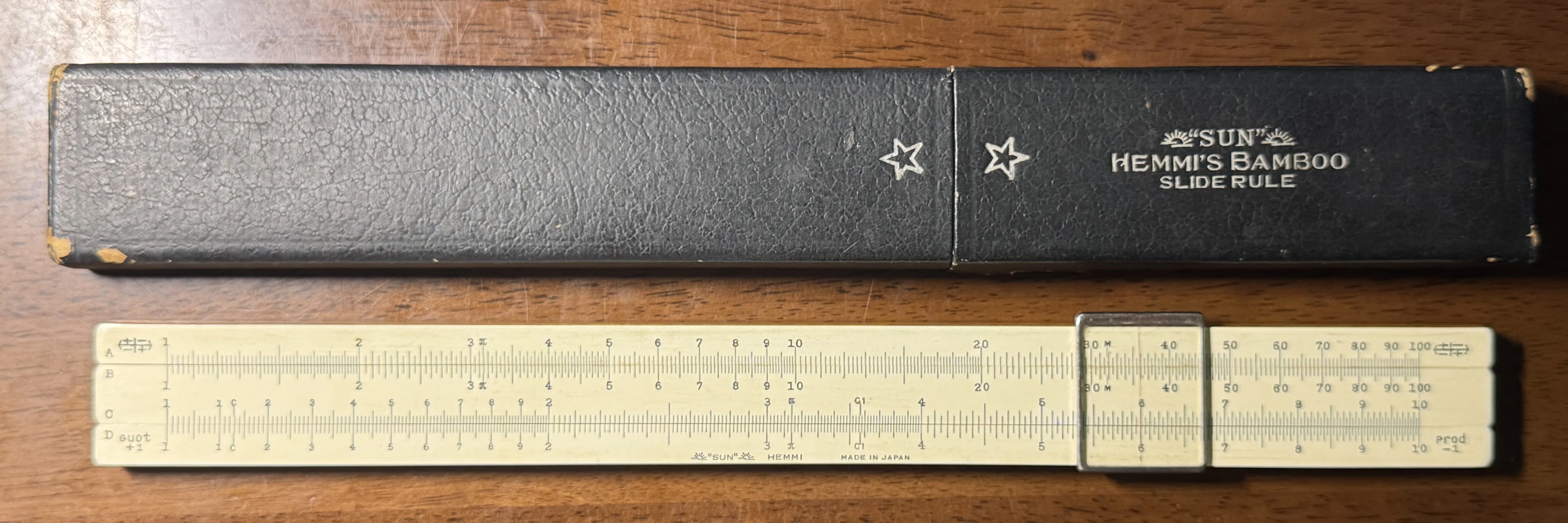 計算尺も慈しんでみる｜まんぼう
