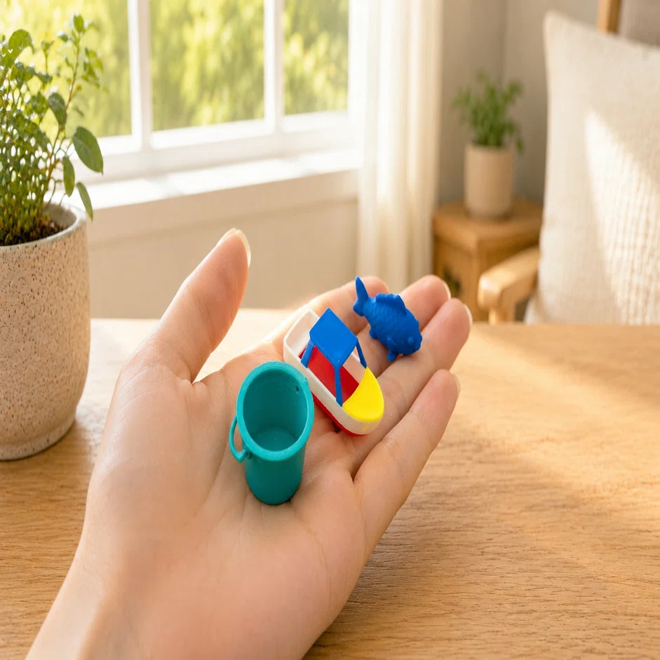 小さな海の道具3点 指人形のお供に（ポニョ）｜BEREO3D