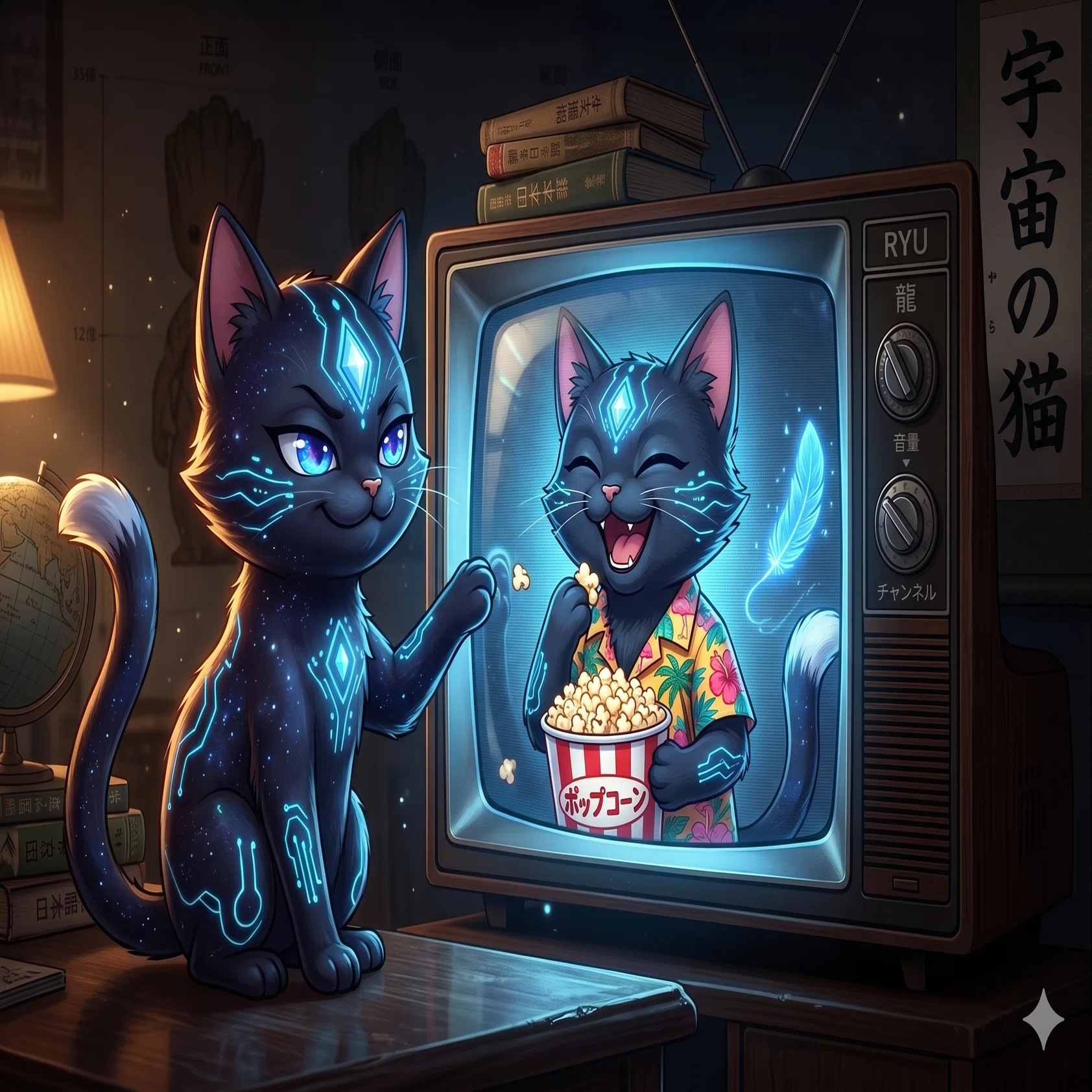 物語の内側から照らす鏡： ふたりの黒猫の微妙な関係｜奏✕樹@AI対談