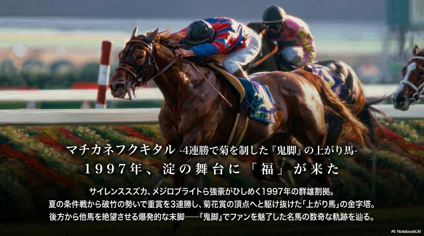 マチカネフクキタル -4連勝で菊を制した『鬼脚』の上がり馬-｜ハサミ