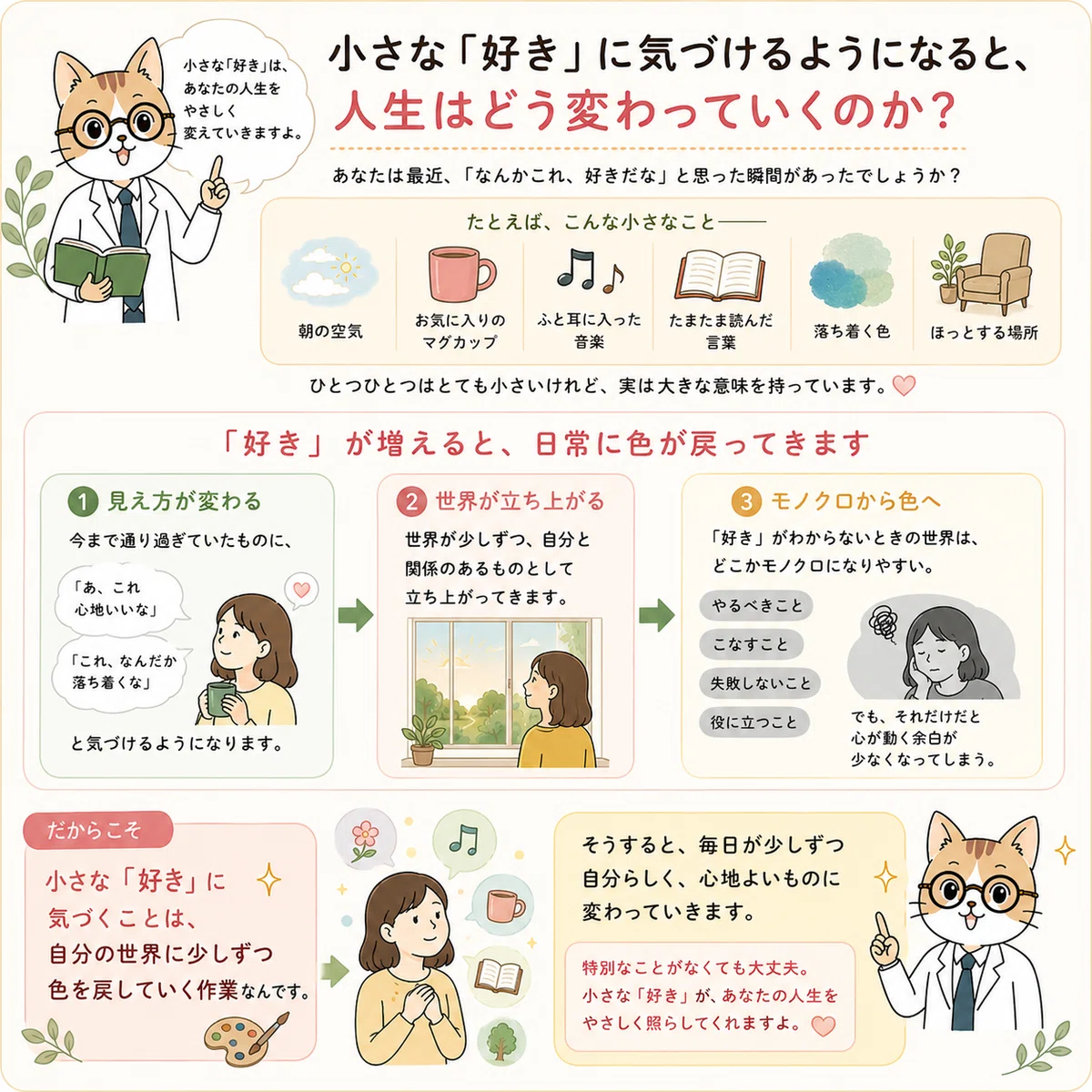 好きなものが増えると、人生は少しずつ鮮やかになる|フリ先生@日本心理学普及協会