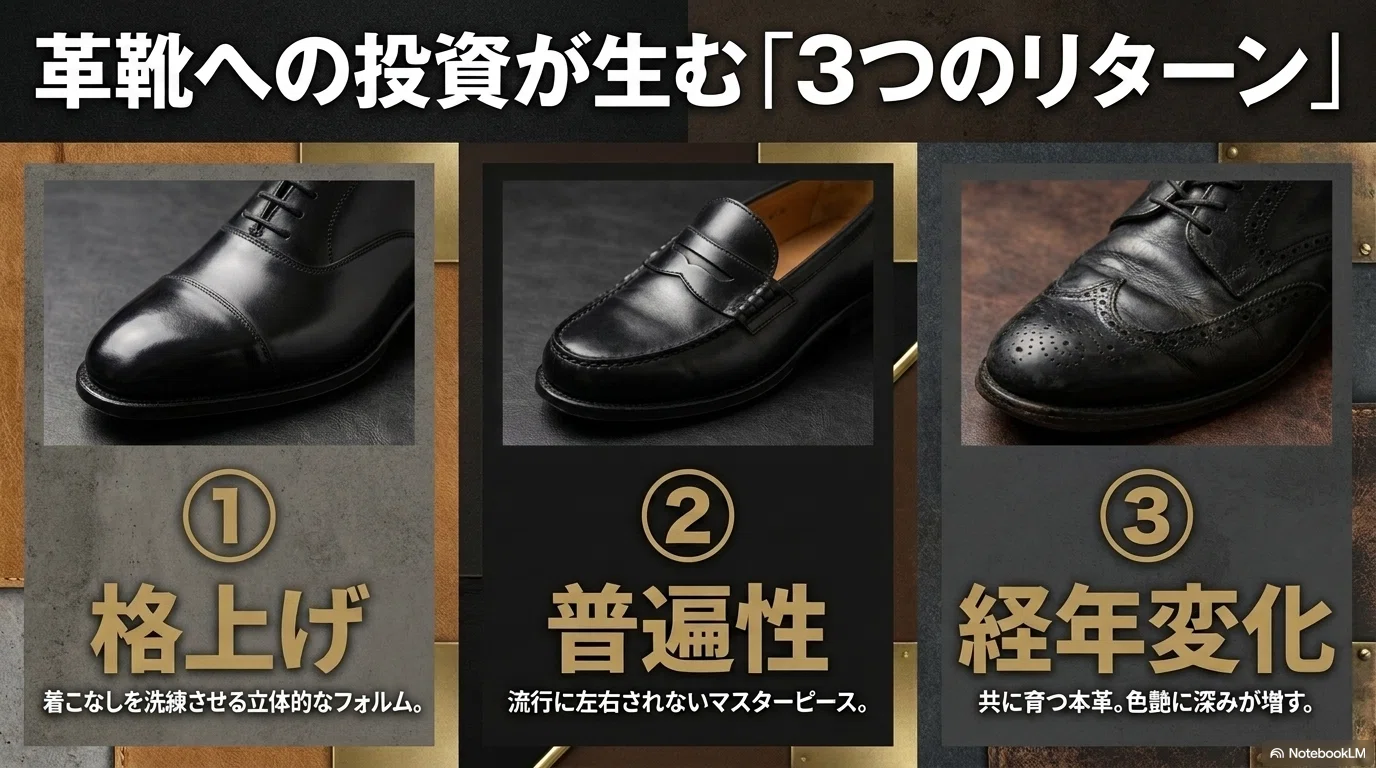 革靴、買ってみませんか？」30代・40代の男性こそ、足元に投資すべき