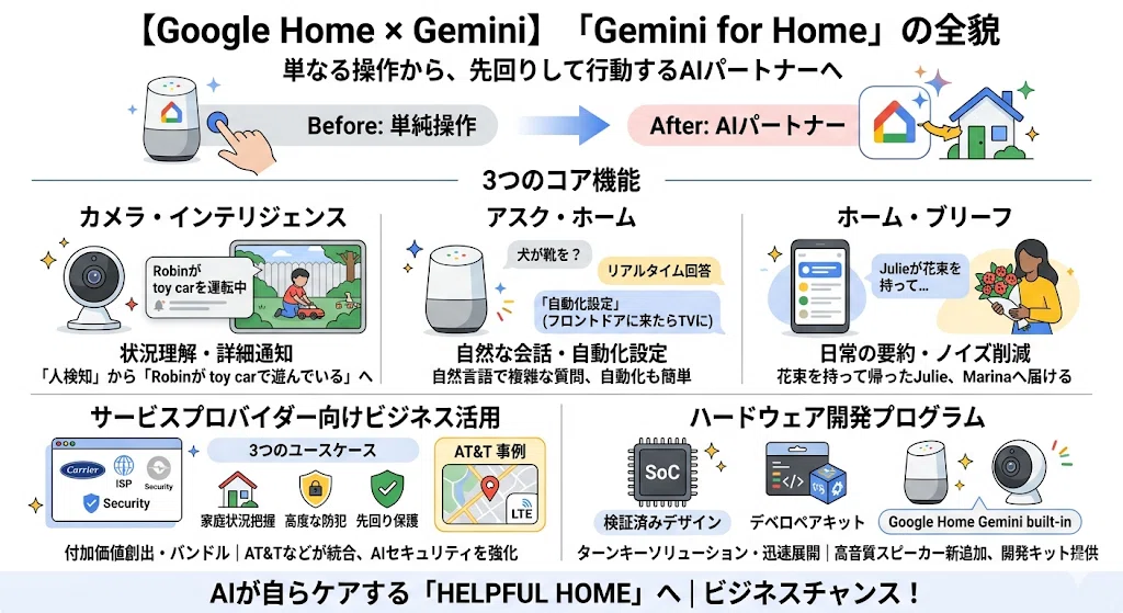 Google Home × Gemini】スマートホームビジネスを加速させる「Gemini