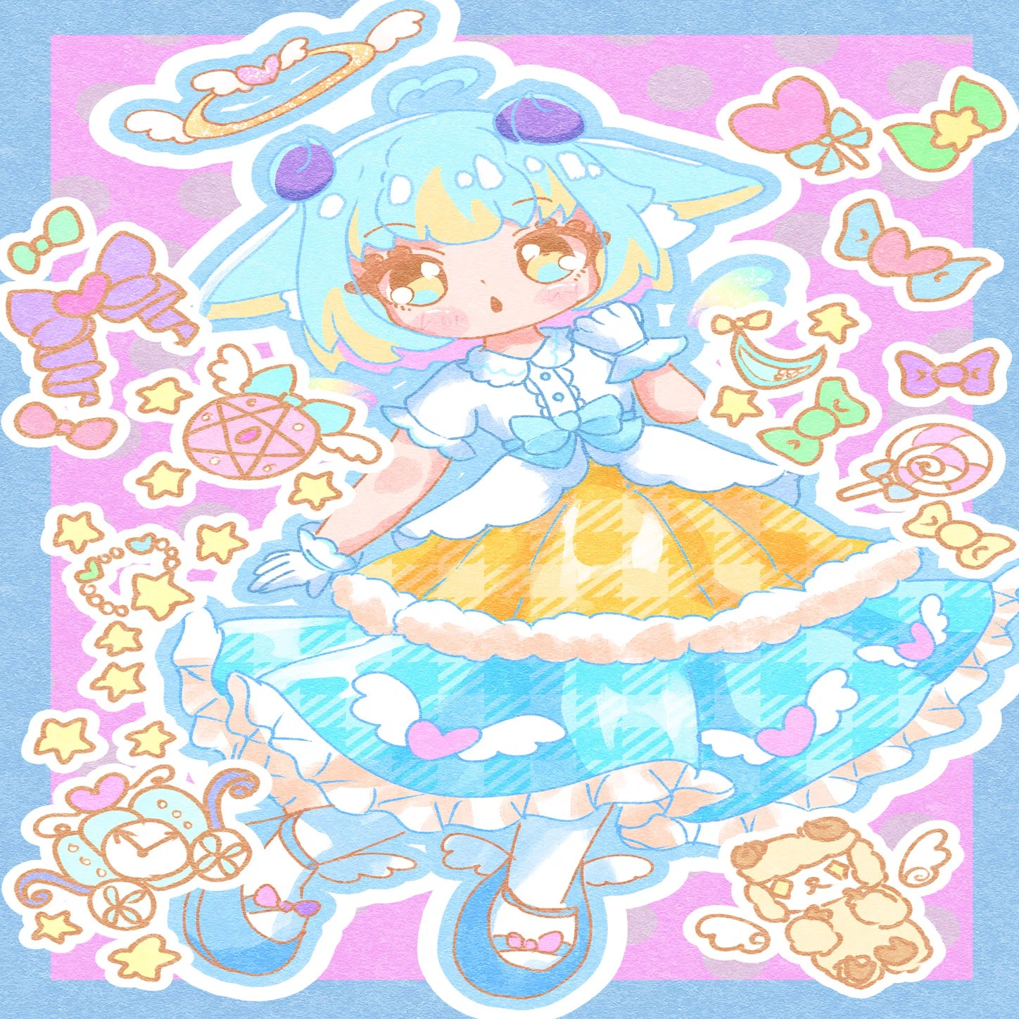 最近Xで投稿したイラストたち｜こた猫