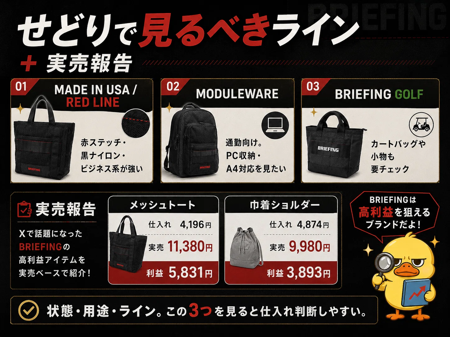 メンズナイロンはポーターだけじゃない。BRIEFING高値戦略。｜進撃の 