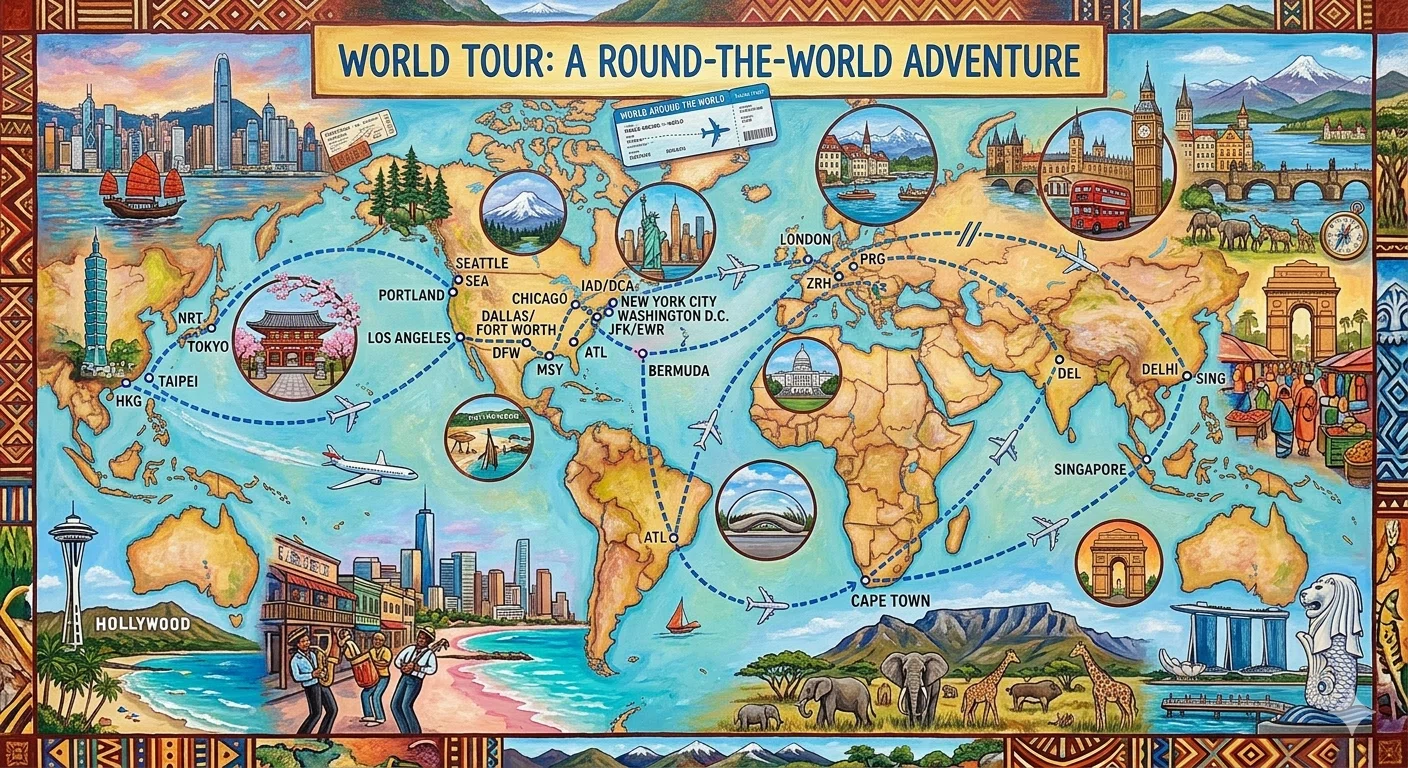 ✈️記憶の旅】〈序章①〉世界一周旅行と私｜Daisukesiam