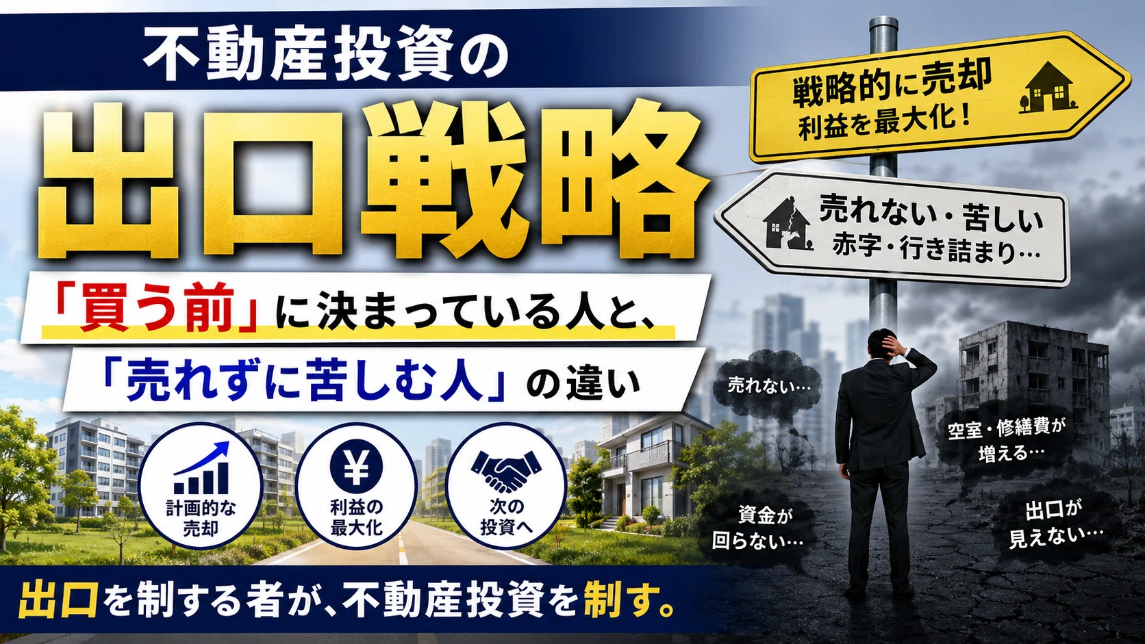 不動産投資の出口戦略──「買う前」に決まっている人と、「売れずに 