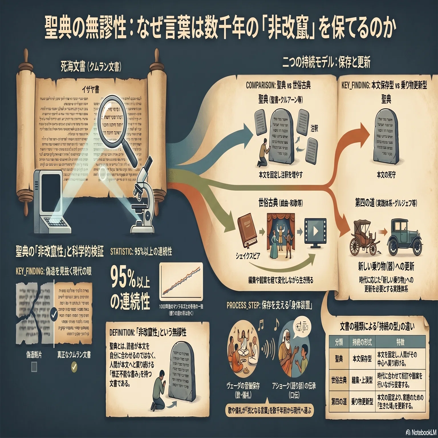 聖書聖典の無謬性、あるいは世俗古典および偽造との比較検証（1.3万