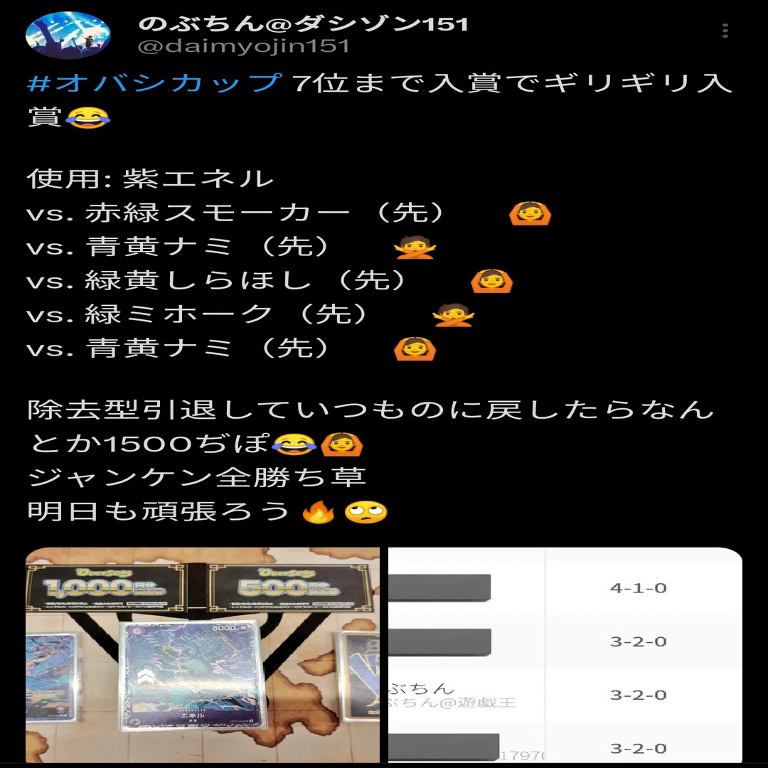 うにぐんCS6-1BEST8】ぼくとエネル2【紫エネル】【フラシ入賞×2