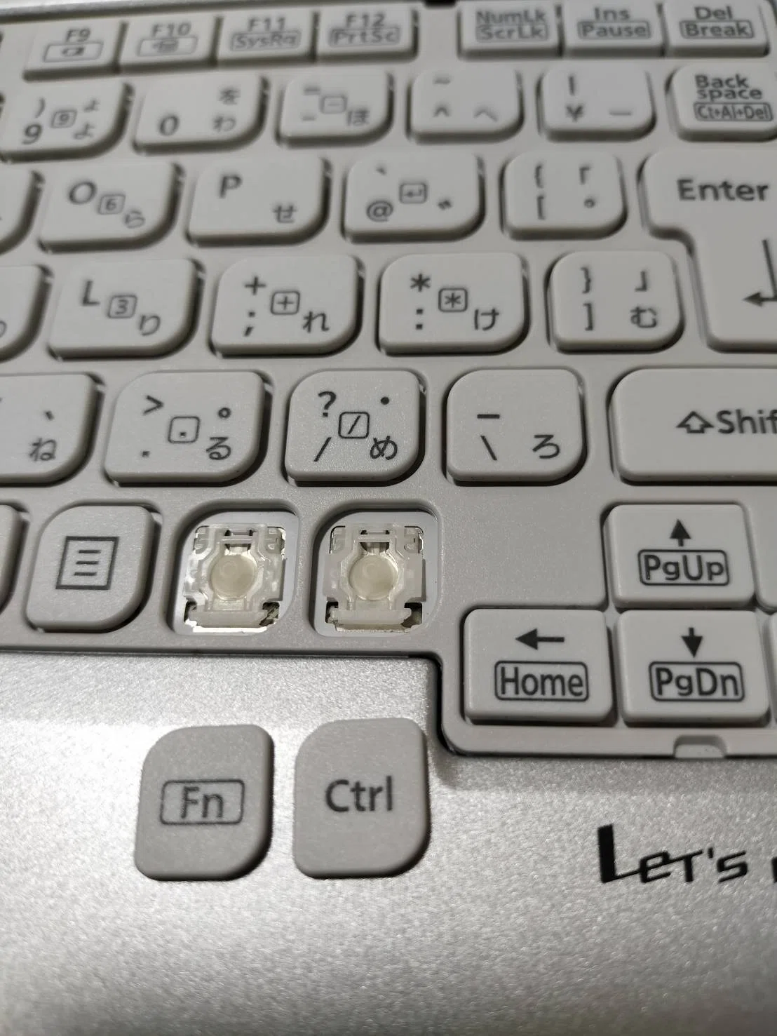 Fn Notes I physically swapped the Ctrl and Fn keys on my CF-RZ|クロネコ(玄猫note)