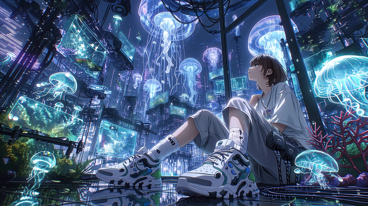 深夜観測記録】#1 Niji7のイラスト集｜SUNO / Midjourney ｜Midnight