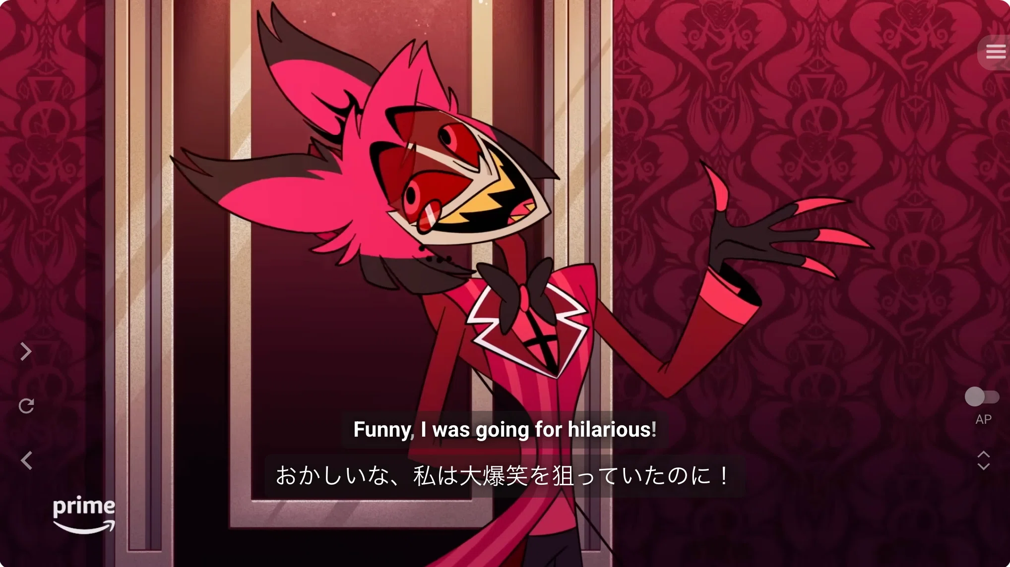 アニメ「Hazbin Hotel」 | アラスターから学ぶ英会話｜馬 | YMS🇬🇧