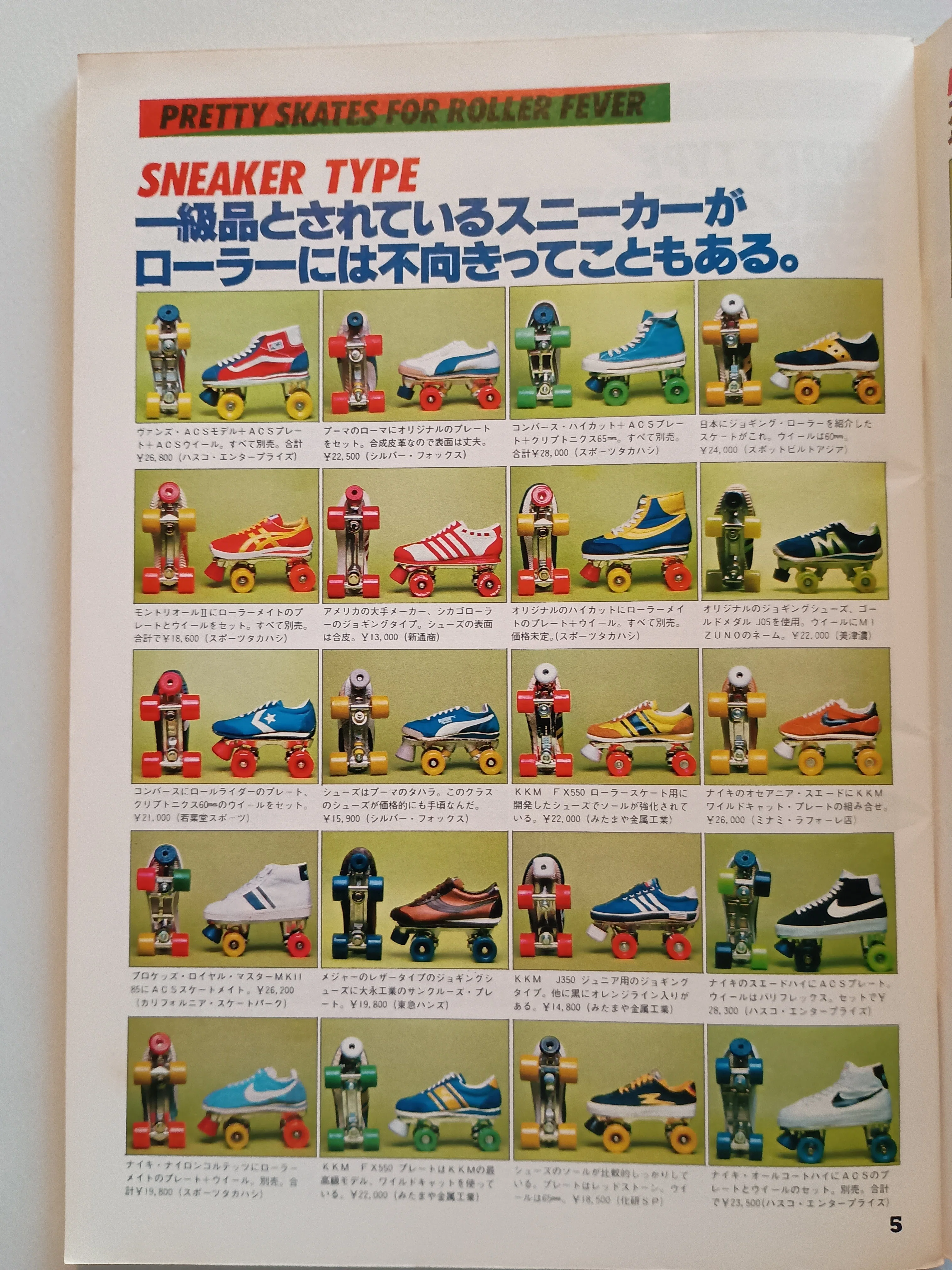 昭和のローラースケート｜昭和レトログラフィティ
