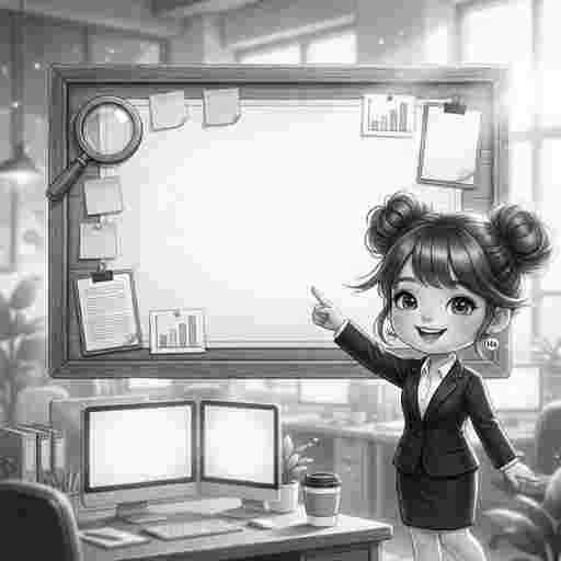 日本人 イラスト 会社員 指差し メッセージボード AI画像/by 日本人クリエイター/写真販売 AI画像 有料<40枚:350円>商用利用可(サンプル)36